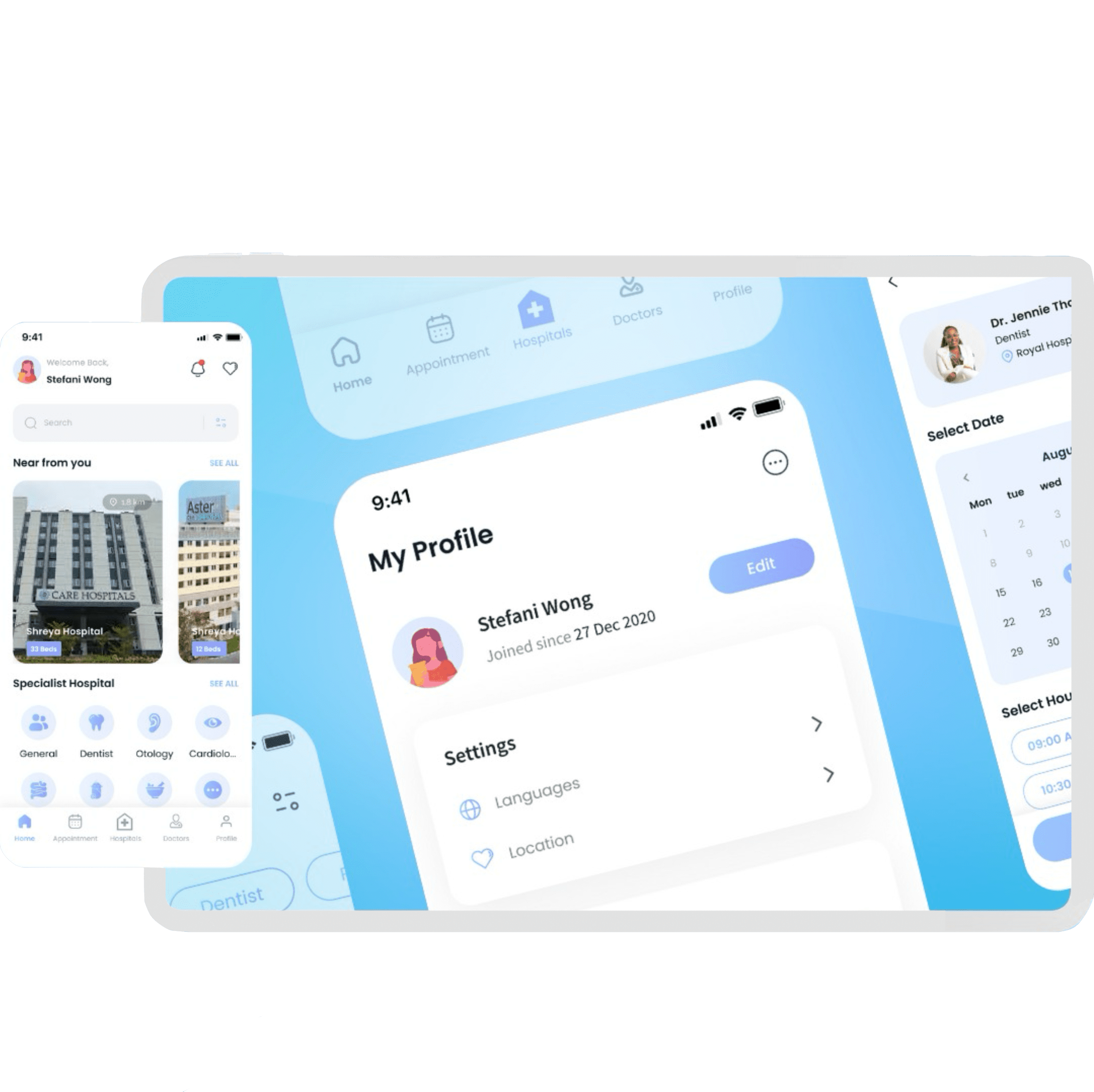 hospital app showcase